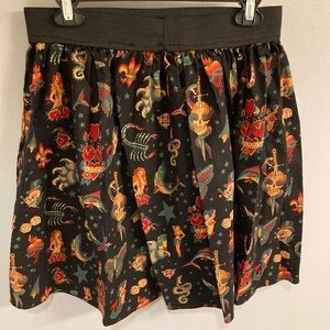 Tattoo mini skirt